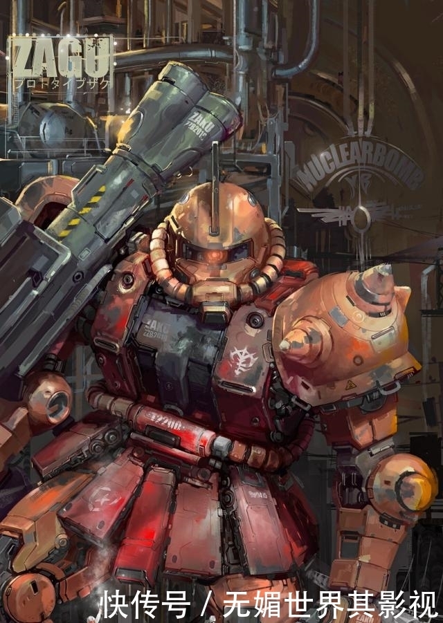 变形金刚|适合做壁纸的机甲插画,喜欢高达还是变形金刚呢?