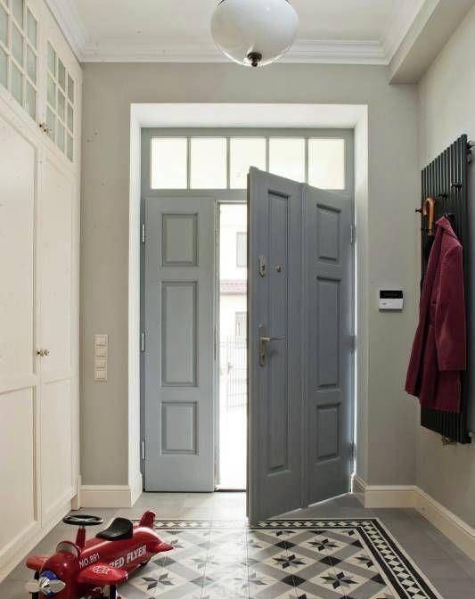  水泥|玄关地面铺这样,一进门就爱上你家,远看跟水泥自流平一样,大气