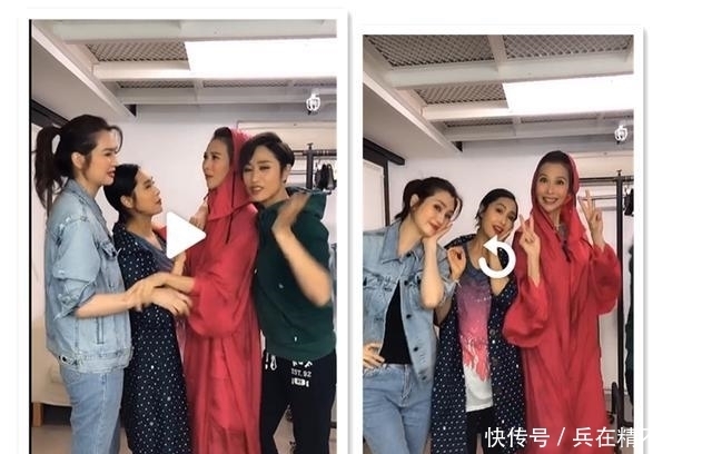  推出|港普四姐妹合体！蔡少芬把陈法蓉推出框，朱茵身高矮一截！