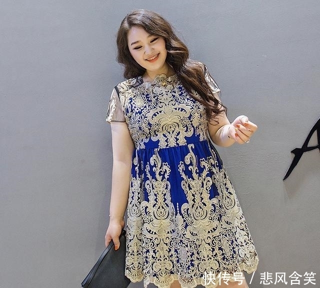 女人味|谁说微胖妹子没有女人味?连衣裙穿对了,照样美翻了