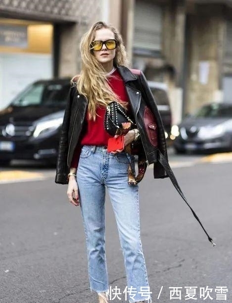 分烟管裤|九分裤+平底鞋,才是早秋最潮搭配