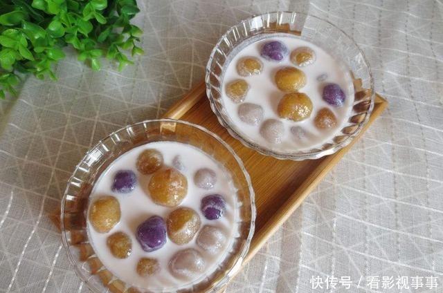 芋圆奶茶|孩子想喝奶茶,老婆在家就搞定了,做法超简单,孩子喝了2大杯