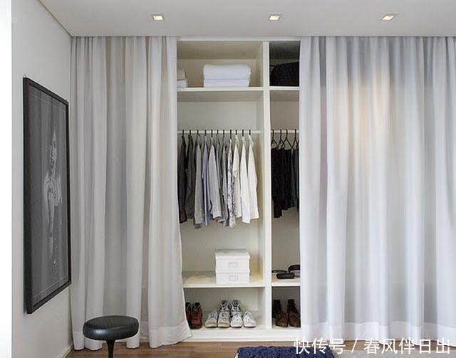  得装|一个窗帘能搞定的事，干嘛还得装衣柜门，加个弧形轨道，不占1㎡