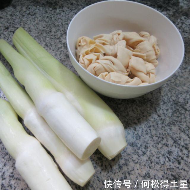 结烧|千张结烧茭白,味道清新,家常味道