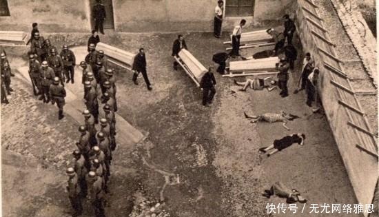 棺材|纳粹成批的枪毙犹太人,棺材就在旁边摆着,死一批装一批
