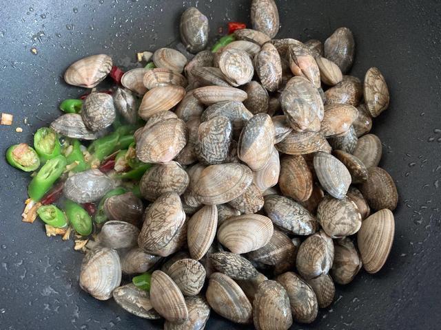花蛤|爆炒花蛤,营养丰富,香辣开胃超下饭