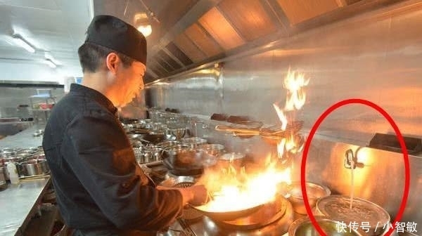 案台|饭店的厨师炒菜时，为什么要让水龙头一直开着，不怕浪费水吗？