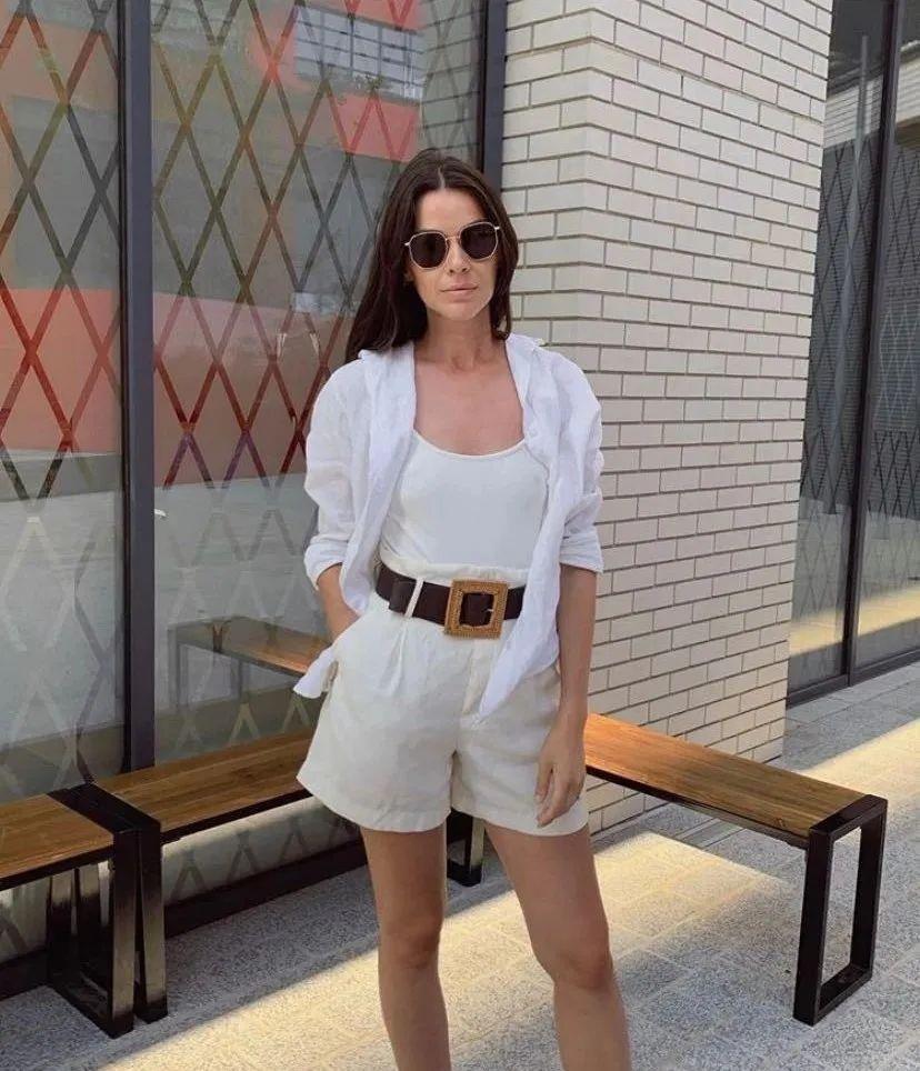  纸袋|衬衫+纸袋裤=今夏巨in混搭，美到不像话！