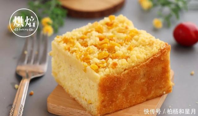 宝宝|爱吃玉米的宝宝都在收藏 无需打发 搅拌即烤的玉米酥粒蛋糕