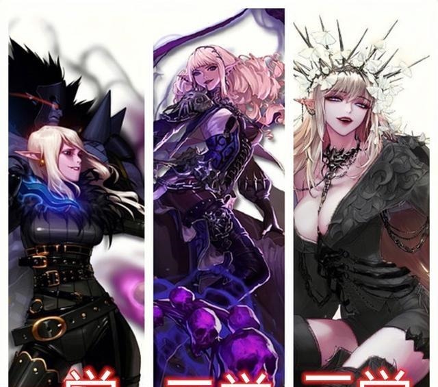 立绘|死灵觉醒立绘对比,三觉是颜值巅峰,但活不到国服“遮羞布”来了