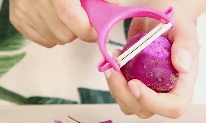 好吃|香喷喷的紫红薯年糕，柔软的蜡，营养价值好，不论老少，都是好吃的生糕