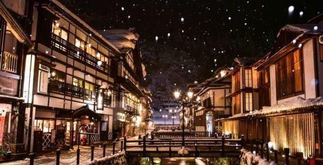 梦幻|日本山形梦幻秘境浪漫银山温泉二日游,温泉、美食、绝景