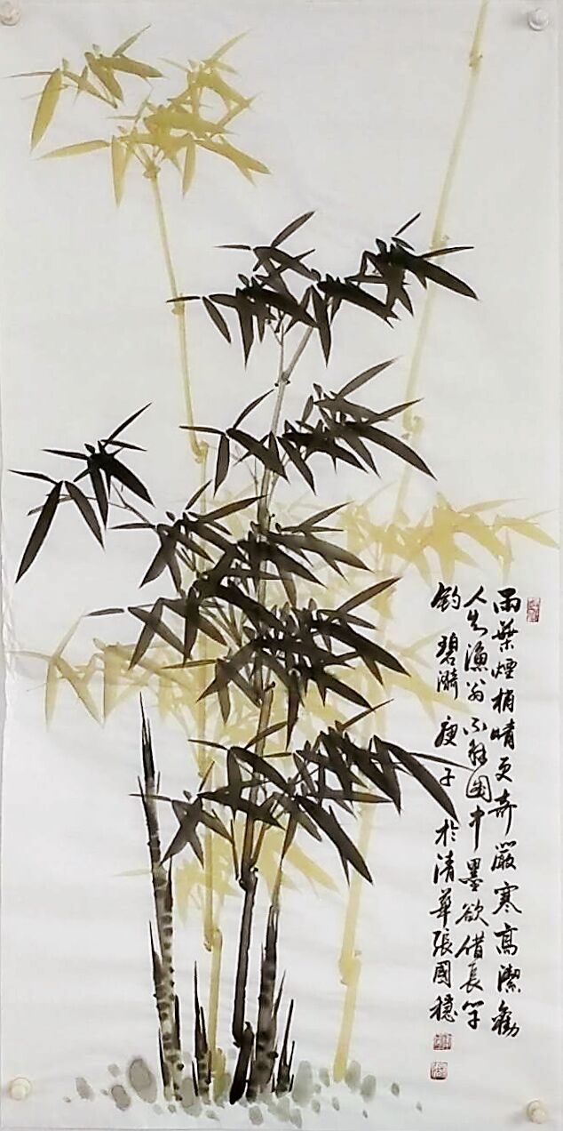  竹子|他的竹子画，俊而不俗，看着很是过瘾！