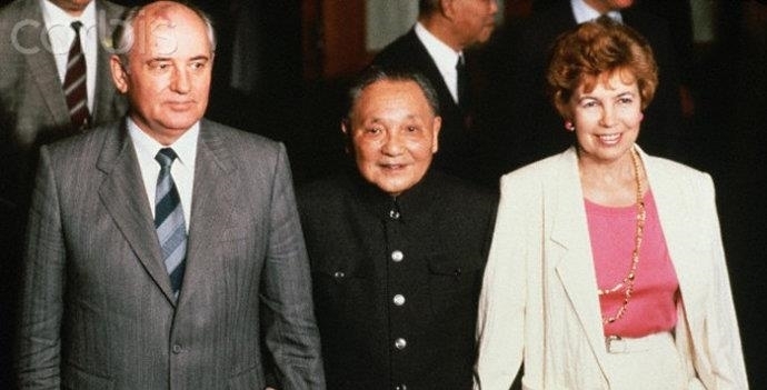 戈尔巴乔夫|老照片:1989年戈尔巴乔夫访华
