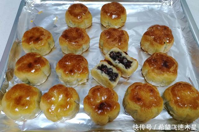 广式|自制广式月饼,不用转化糖浆和碱水,香酥可口,比外面卖的还好吃