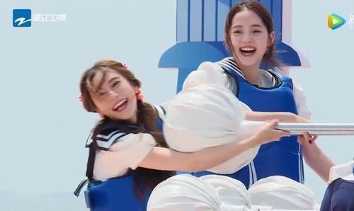  压板|《跑男》欧阳娜娜踩指压板“公然作弊”，看脚下垫的啥太心疼baby