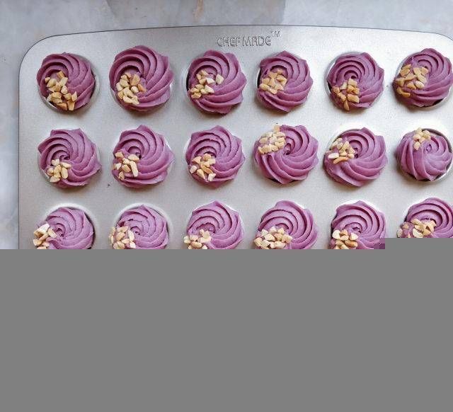  花生|花生曲奇紫薯，清脆可口，颜色漂亮，没有人工色素和添加剂