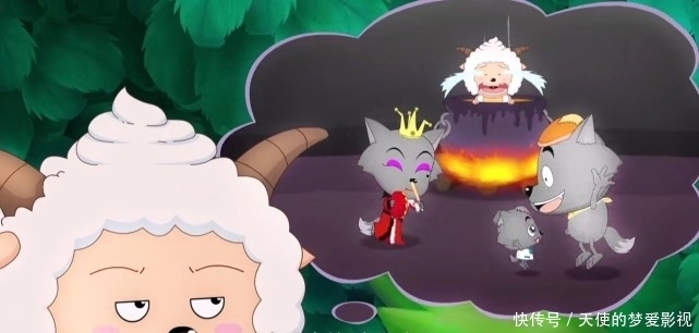 灰太狼|喜羊羊与灰太狼:小灰灰狼性暴露,它也有想吃的羊