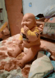 GIF|搞笑GIF:最环保的婚礼车