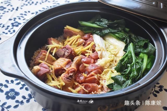 腊鸭腿腊肠|母女俩的午餐简单到只有一锅饭,晒到朋友圈,没想到都说想蹭饭