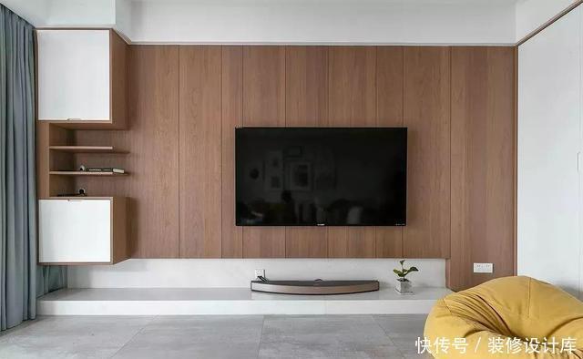 电视墙|电视墙别只会摆电视柜,如此装修,让家立马变得洋气又实用