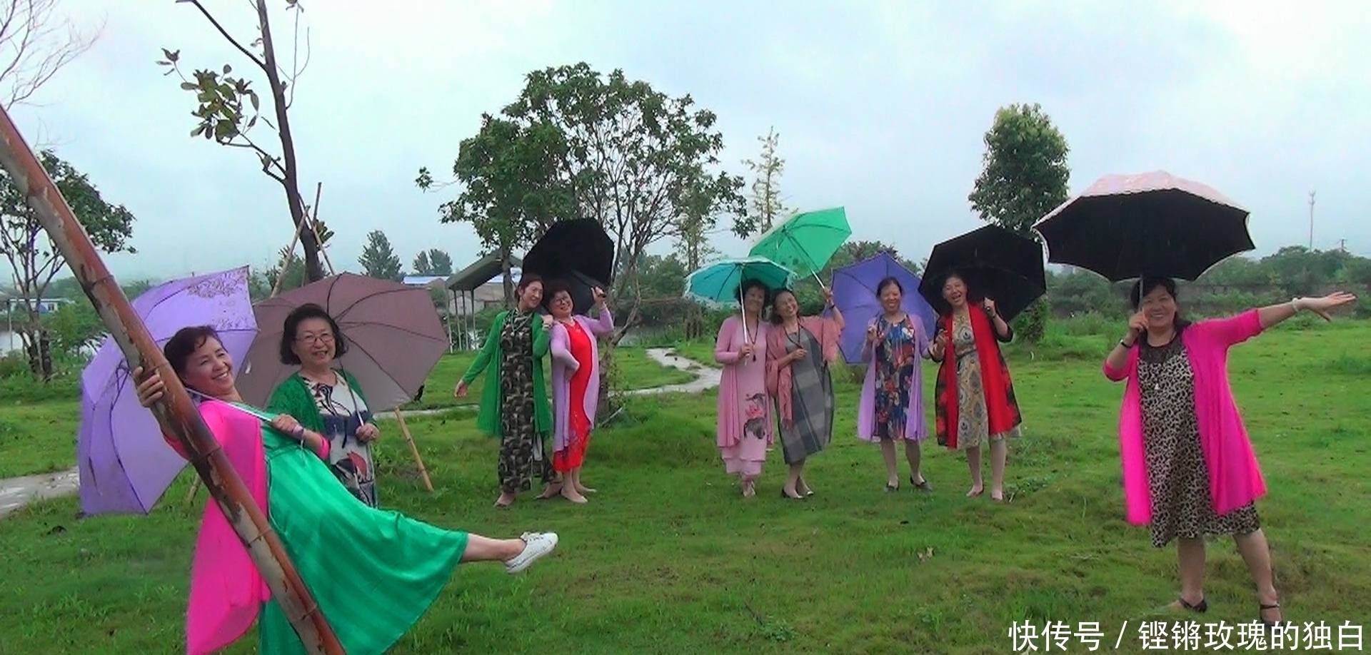 八中|马鞍山八中74届高中女生模特团:南京江宁竹庄生态园雨中走秀(音乐相册)