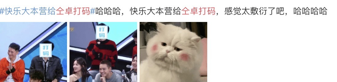  汉字|《快乐大本营》也偷懒！给仝卓打码太敷衍，没《神奇的汉字》用心