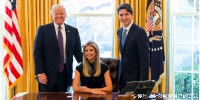 灯泡|特朗普成了灯泡伊万卡对48岁男总理犯花痴,全程盯脸太明显