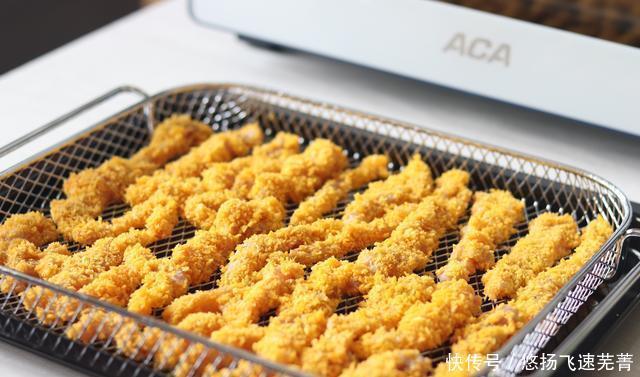  酥脆|无油低脂炸鸡柳，夏天吃，身体无负担，外酥脆内软嫩，太解馋了