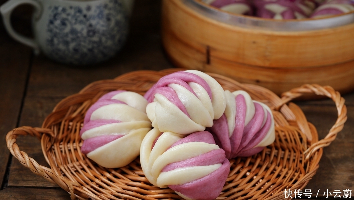 双色|无需任何技巧就能做出双色花卷,层次分明、暄软香甜,漂亮极了!