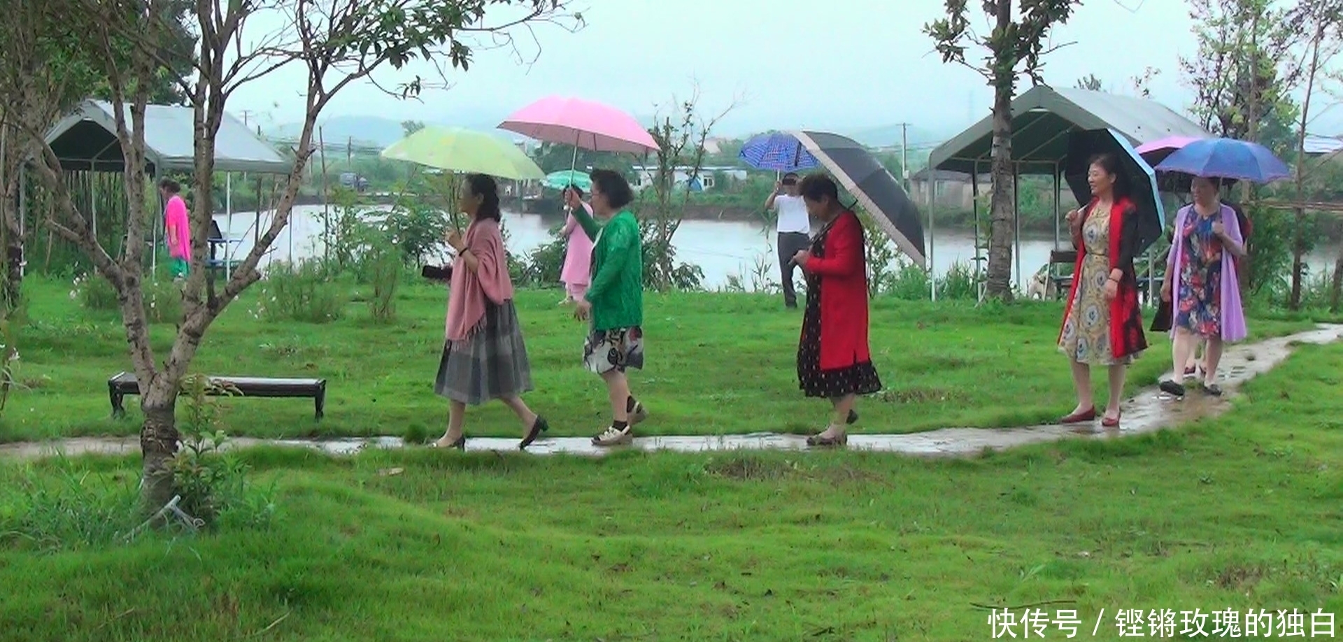  八中|马鞍山八中74届高中女生模特团：南京江宁竹庄生态园雨中走秀（音乐相册）