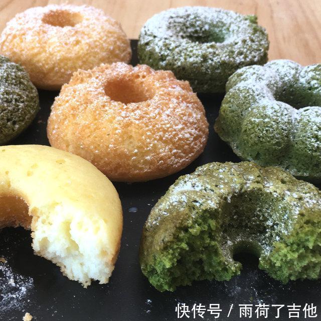甜甜|甜甜圈小蛋糕,一口下去松软香甜,搭配下午茶非常的赞