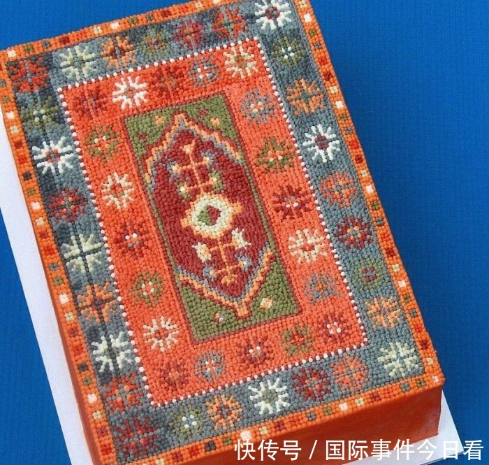 波斯|美烘焙师烤出“波斯地毯蛋糕”,既吸睛又漂亮