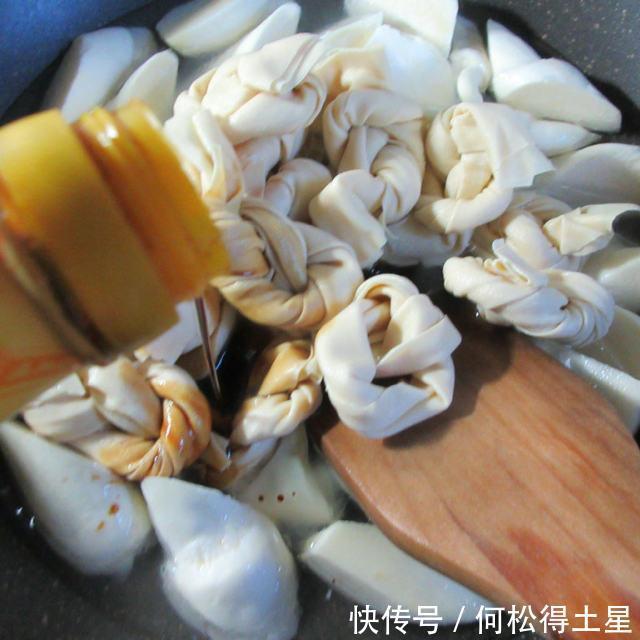 结烧|千张结烧茭白,味道清新,家常味道