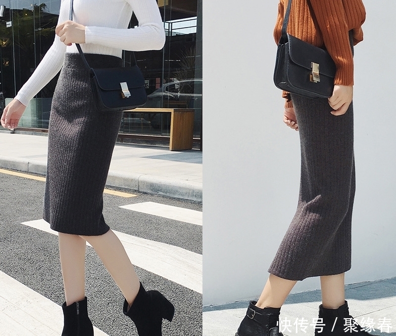 半身裙|周一就中秋了,回家别穿风衣!针织毛衣+半身裙,你不穿你不美