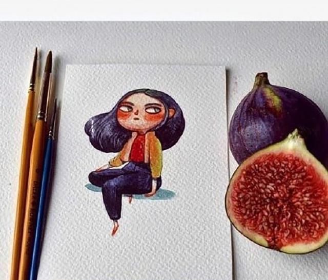 画师|拟人化的水果蔬菜,让这个插画师火爆ins,让人欲罢不能的创意