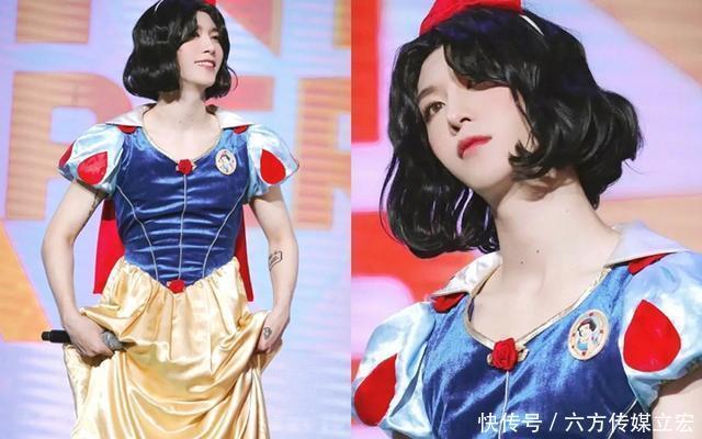 白雪公主|有种意外叫男星“穿裙子”，李易峰还好，看到王俊凯被美到了