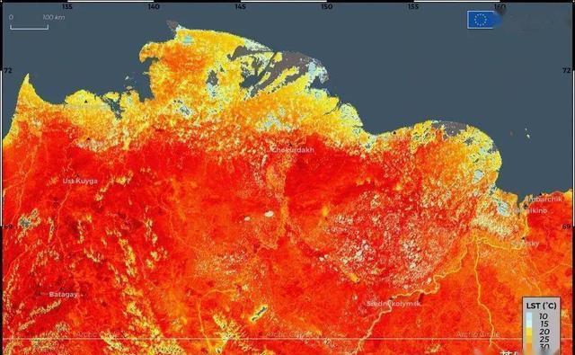  图源|北极圈着火！气温直逼38度，科学家恐冰川融化远古病毒复活