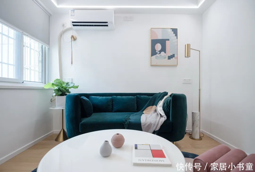  整体空间|谁说旧房改造配色不能更大胆一点！