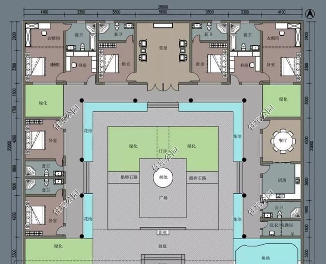 占地尺寸|农村没有堂屋的房子不是好房子,20套户型分享,总有一套看上眼
