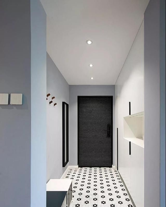  水泥|玄关地面铺这样,一进门就爱上你家,远看跟水泥自流平一样,大气