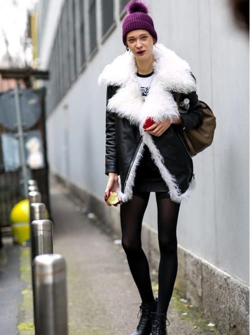 棉袄|大棉袄穿着太老气,一身羊羔绒保暖又时髦,让你气质大提升