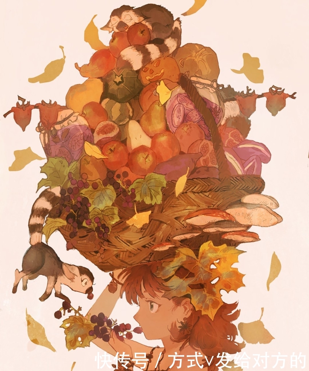 画师淵゛|黄绿色和水系色的光影少女,是夏天的味道呀,看着好舒服的漫画风