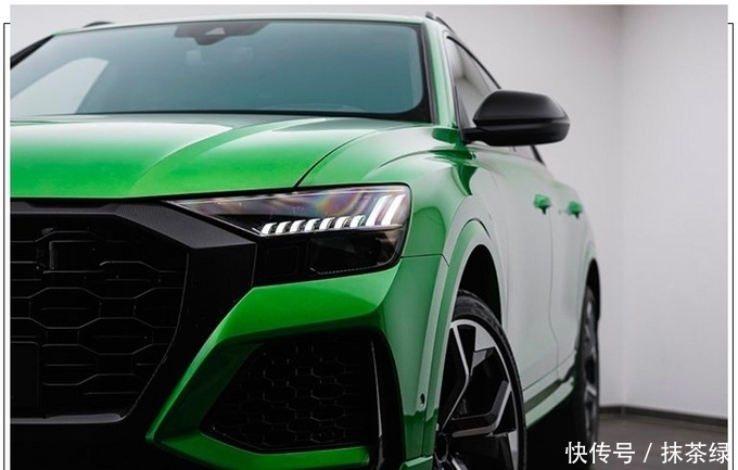 Q8|奥迪全新RS Q8改装版!4.0T+绿色金属涂装,光车漆就值3万块钱