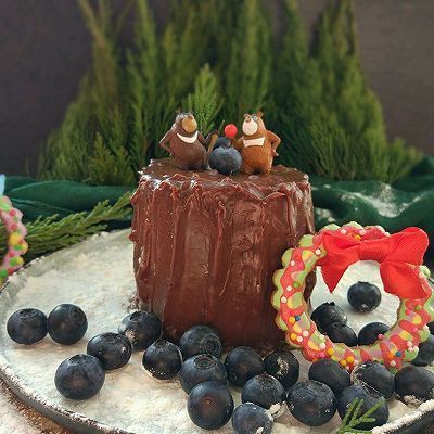  创意|圣诞森林创意蛋糕