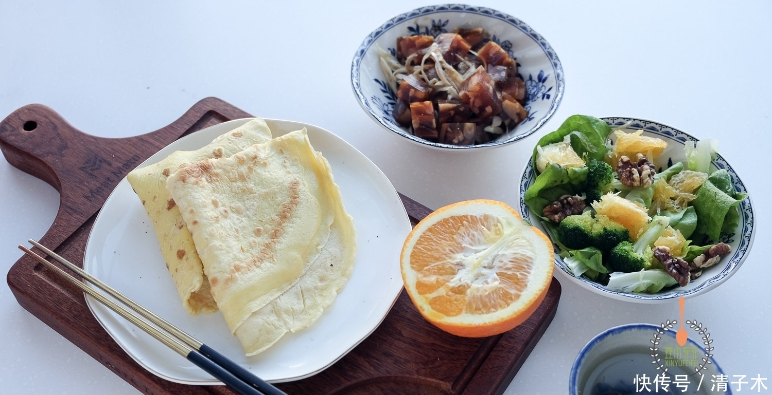 健康|我这个早餐看起来不伦不类,但是搭配得当,健康的才是应该推崇的