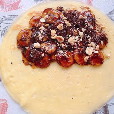  花生酱|香蕉花生酱巧克力可丽饼