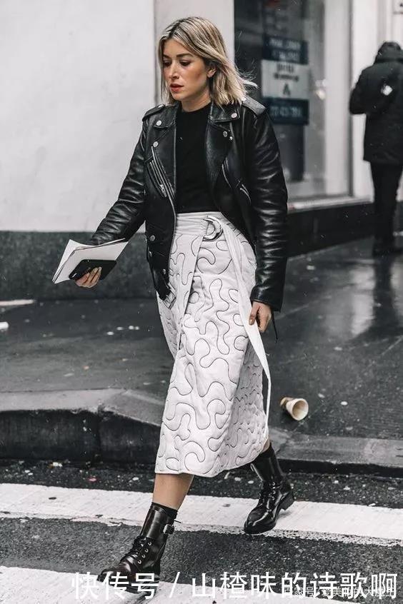 半身裙|短靴+阔腿裤,短靴+半身裙,短靴这样穿,让你时髦到炸!